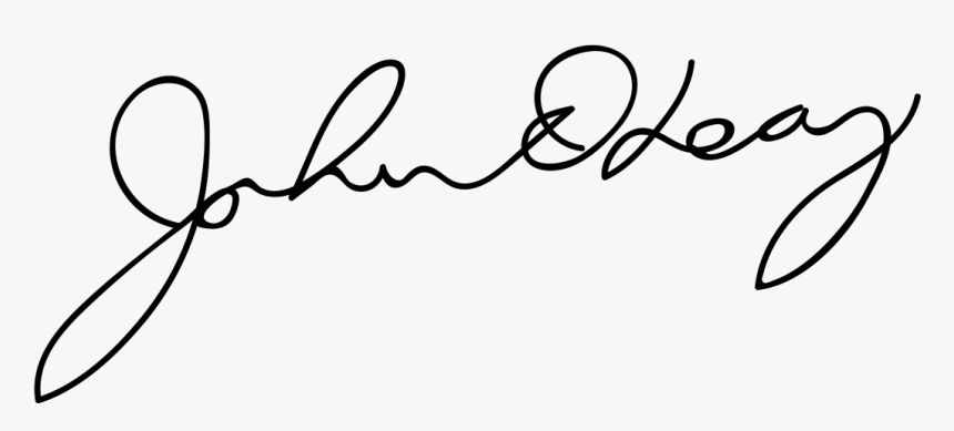 John O"leary Signature - Line Art, HD Png Download, Free Download
