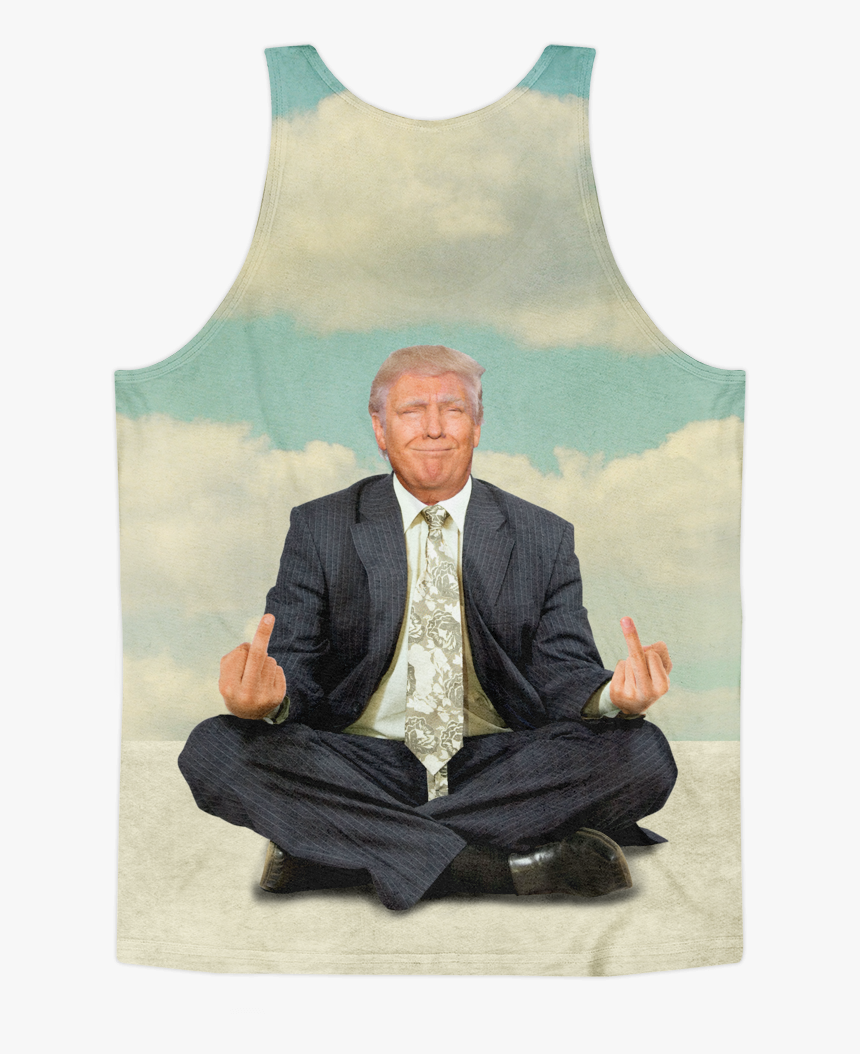 Zen Of Donald Trump Meditation All Over Print Tank - Trump Meditation, HD Png Download, Free Download