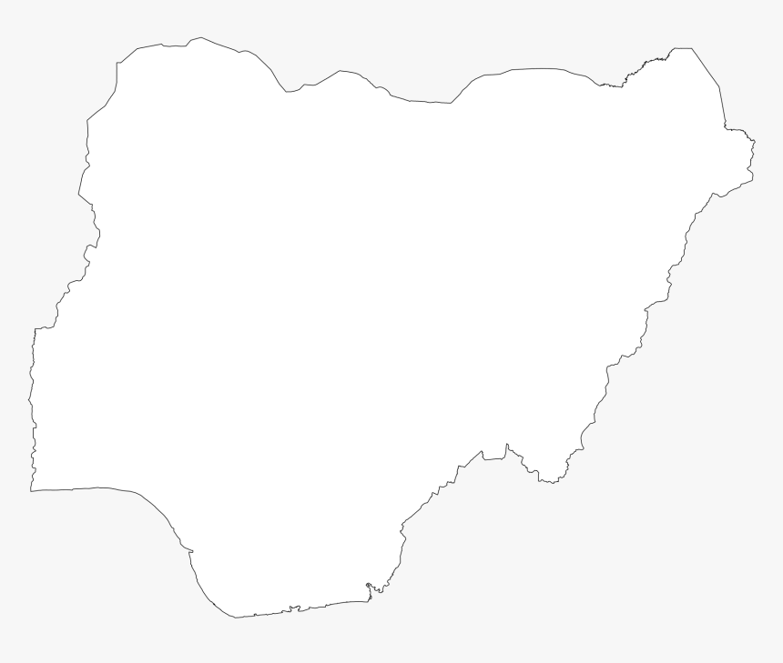 File - Outline Svg Map Of Nigeria, HD Png Download, Free Download