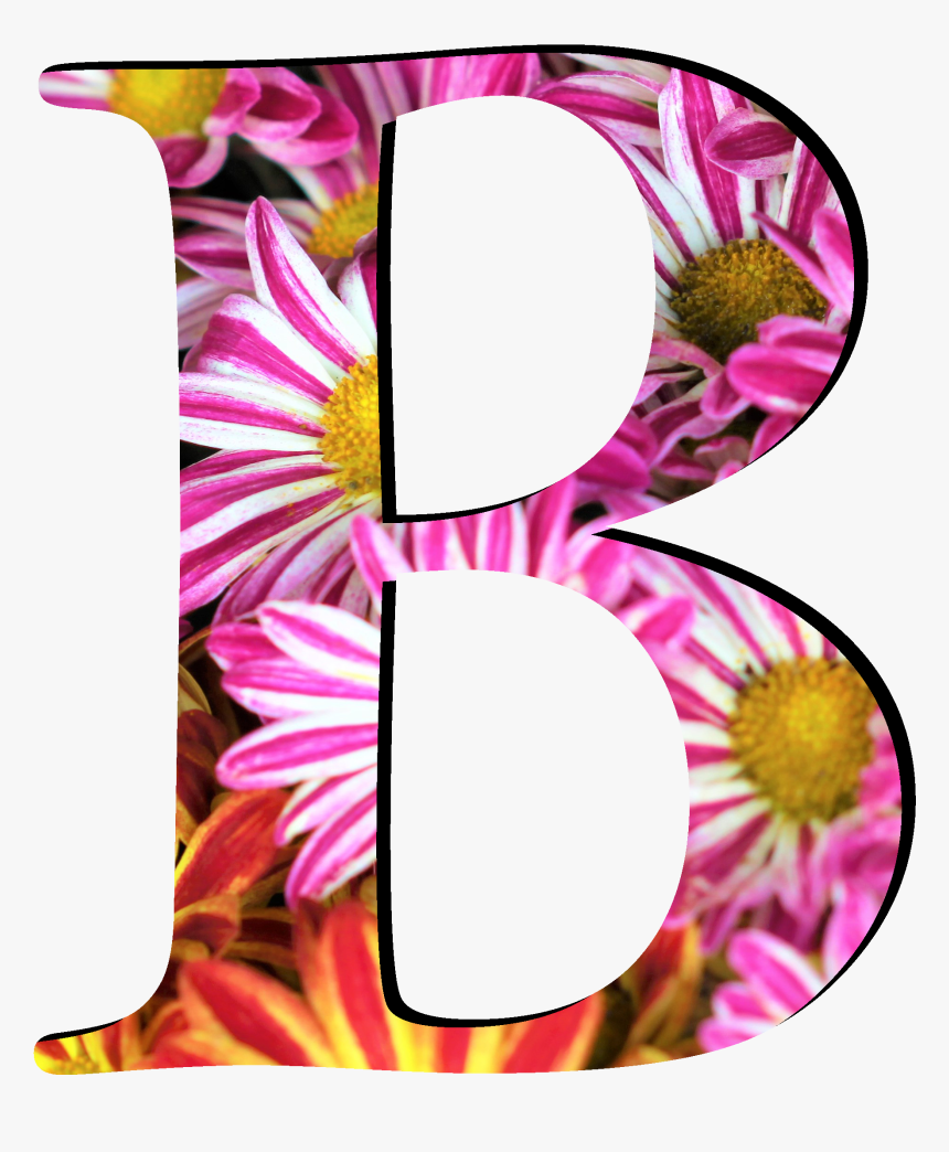 Flower Pattern Letters B, HD Png Download, Free Download