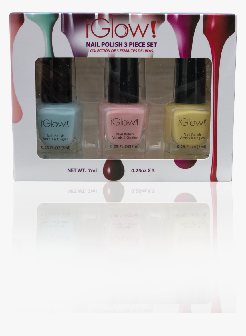 Glow Nail Polish 3 Piece Set, HD Png Download, Free Download