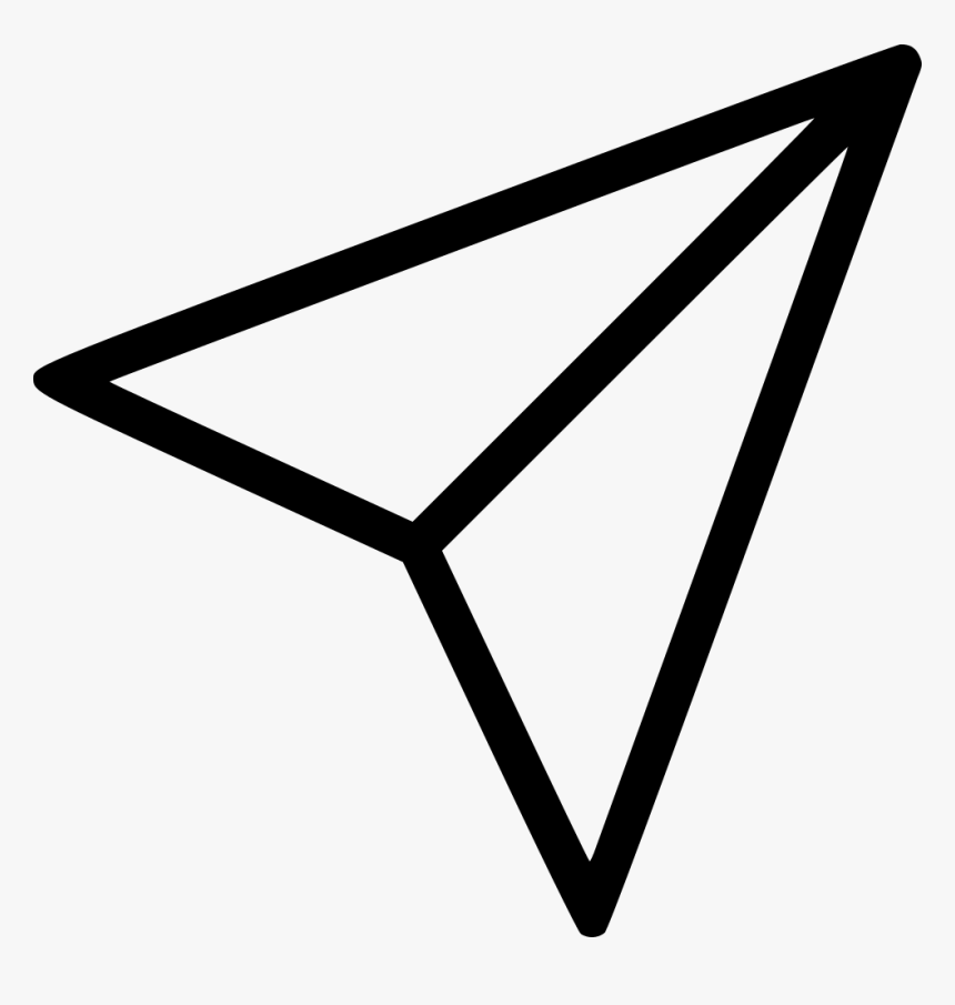 Paper Plane - Send Message Icon Png, Transparent Png, Free Download