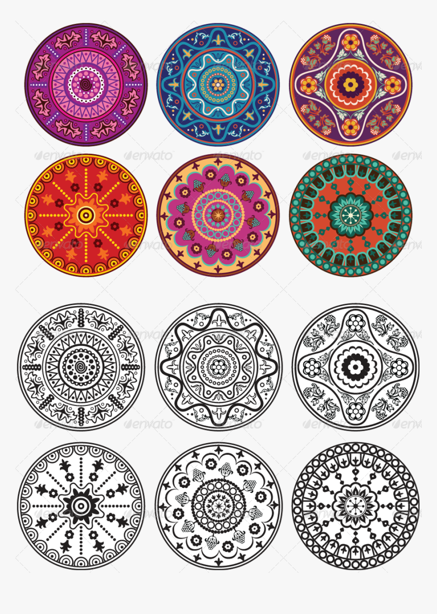 Mandala Circle Pattern Png, Transparent Png, Free Download