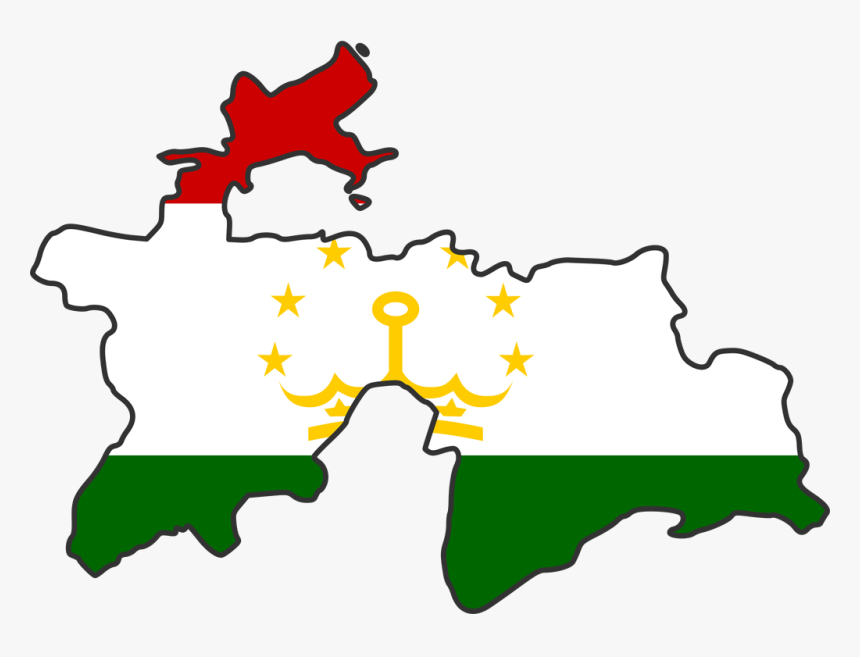 Tajikistan Flag Map, HD Png Download, Free Download