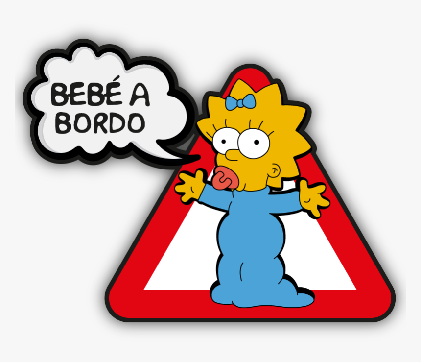 Maggie Simpson Bebe A Bordo, HD Png Download, Free Download
