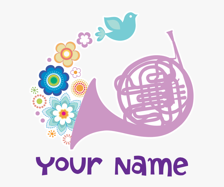 Personalized French Horn Gift Ornament Clipart , Png - Coruja Chef Png, Transparent Png, Free Download