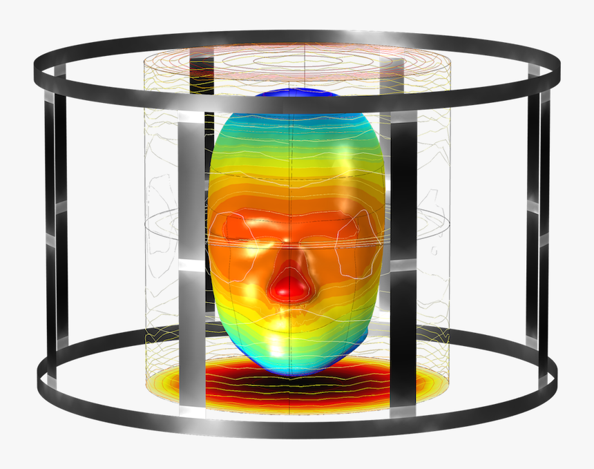 An Image Of Simulation Results For The Magnetic Flux - Birdcage Coil, HD Png Download, Free Download