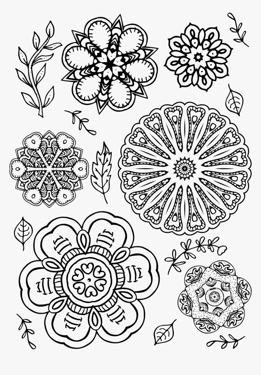 Mandala The 137 Small Mandalas Easy Designs Coloring - Floral Design, HD Png Download, Free Download