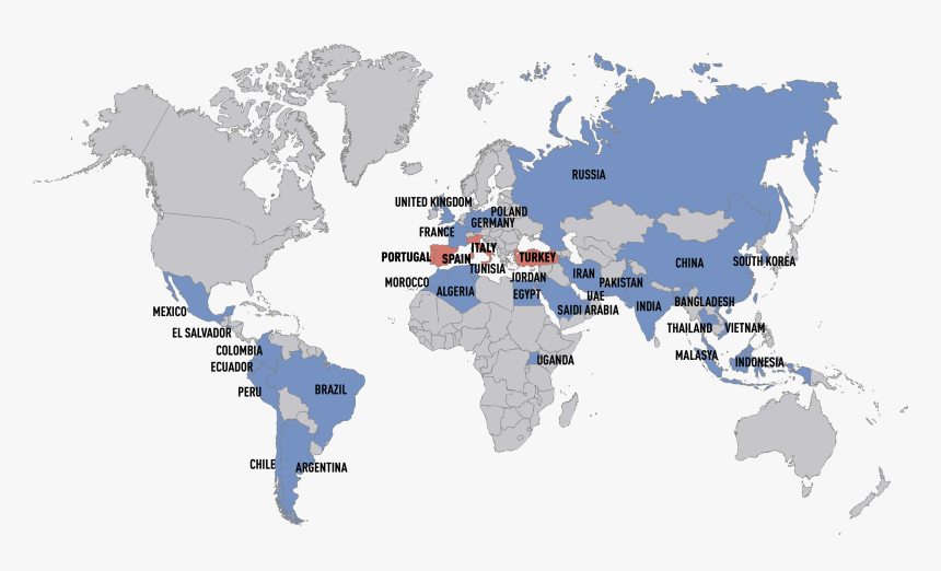 Cheapest Places To Live In The World Map, HD Png Download, Free Download