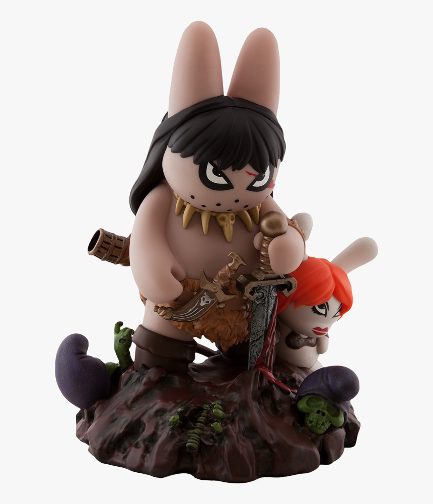 Labbit The Barbarian 10” Vinyl Figure - Frank Kozik Kidrobot, HD Png Download, Free Download