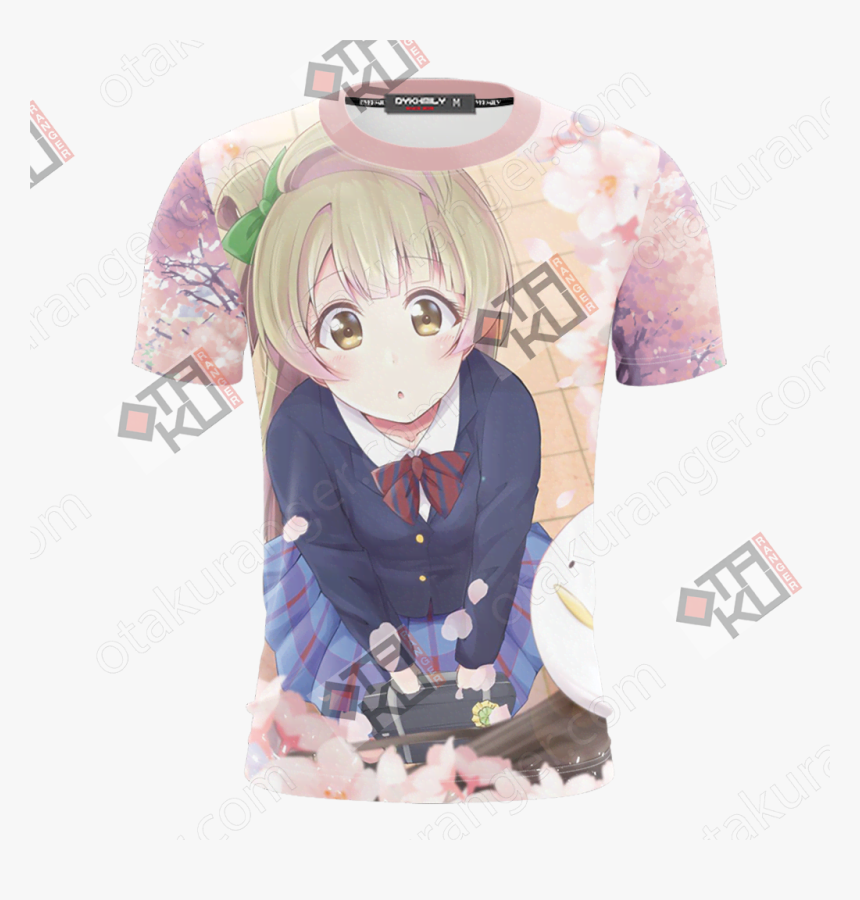 Love Live School Idol Minami Kotori 3d T-shirt - Hoodie, HD Png Download, Free Download