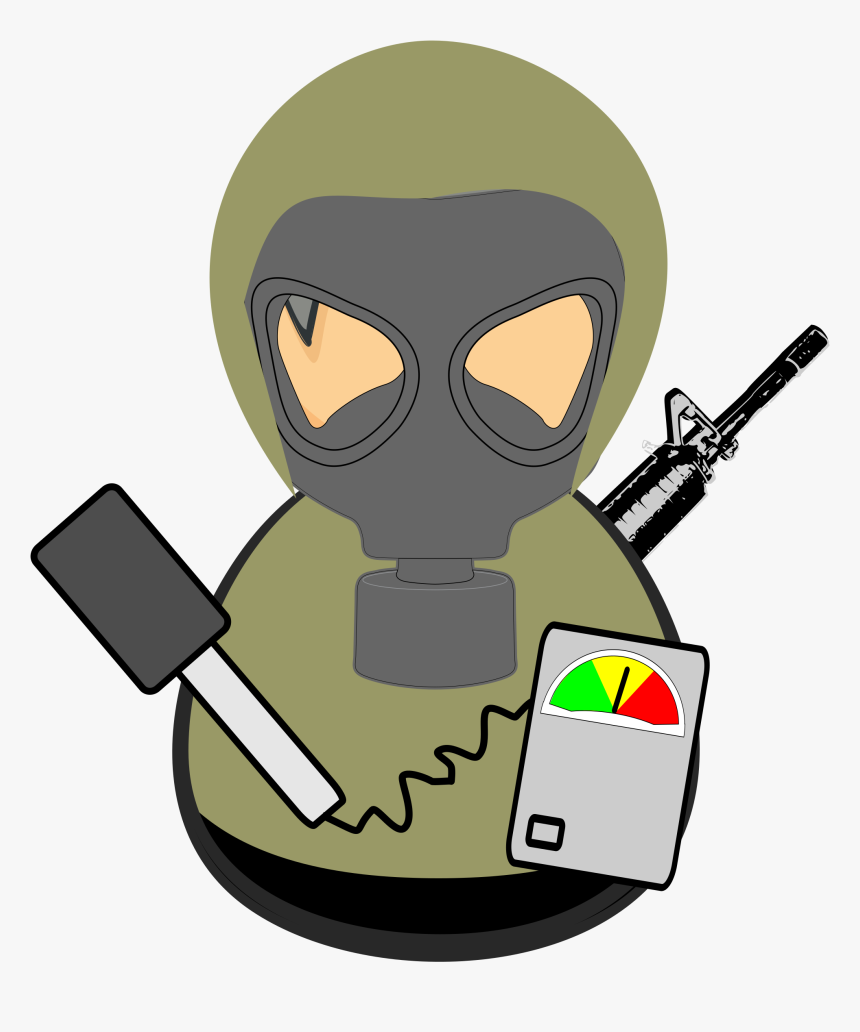 First Responder Hazmat Worker - Clipart Hazmat, HD Png Download, Free Download