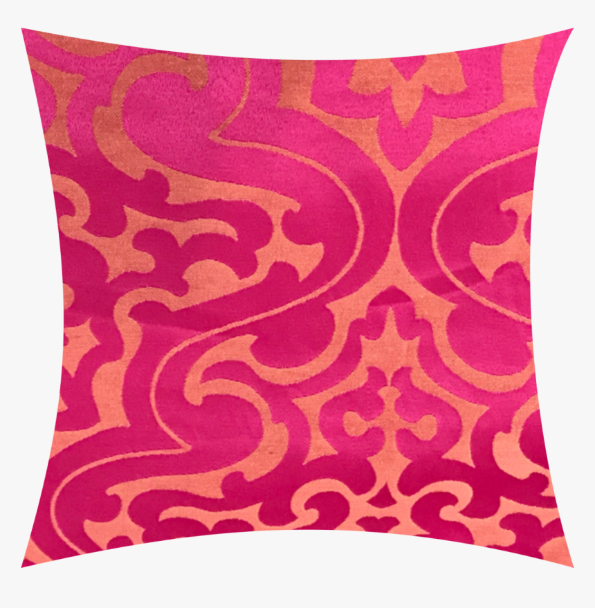 Almofada Pink E Laranja Arabesco - Cushion, HD Png Download, Free Download