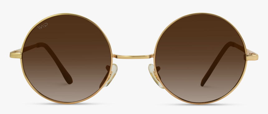 Boho Round Metal Frame Circle Sunglasses - Shadow, HD Png Download, Free Download