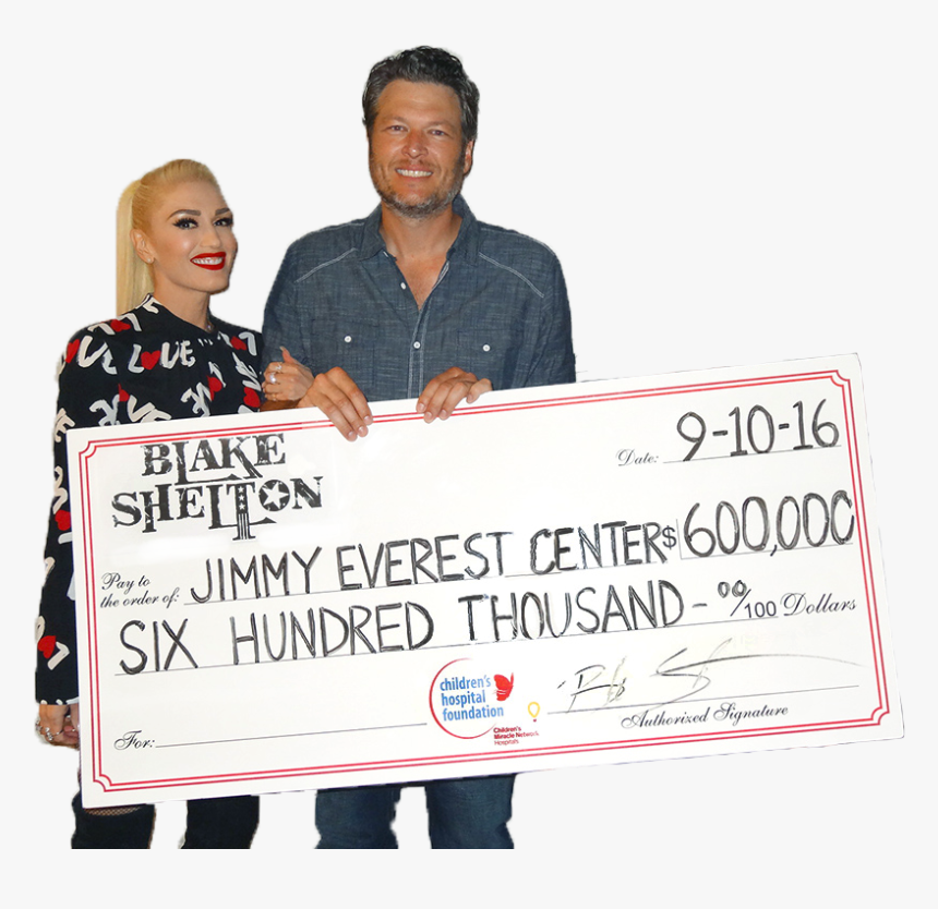Blake Shelton Donating To Charity, HD Png Download, Free Download