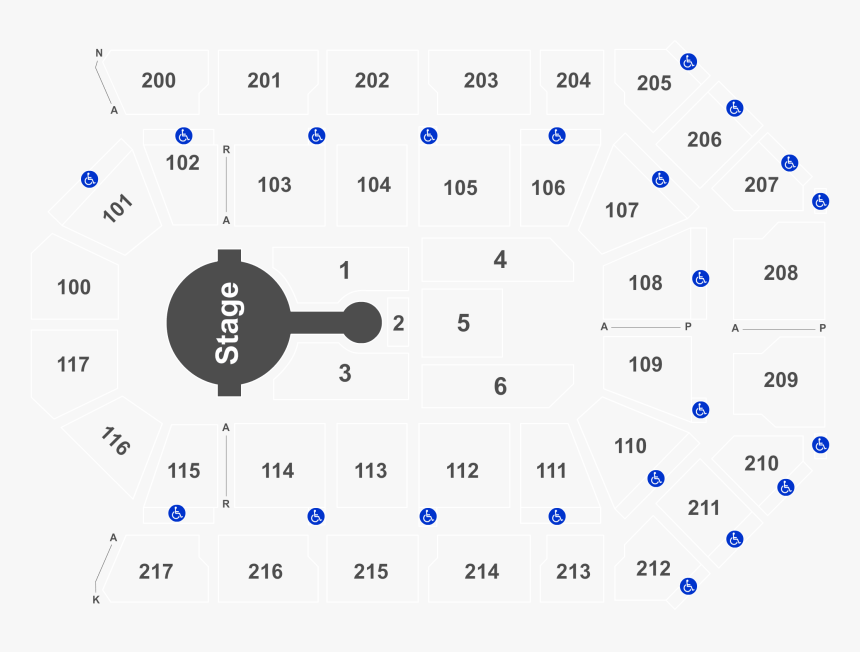 Ricoh Coliseum Seating Chart Wwe, HD Png Download, Free Download