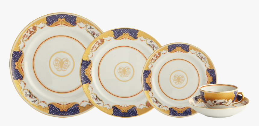 Golden Butterfly 5 Piece Place Setting - Plate, HD Png Download, Free Download