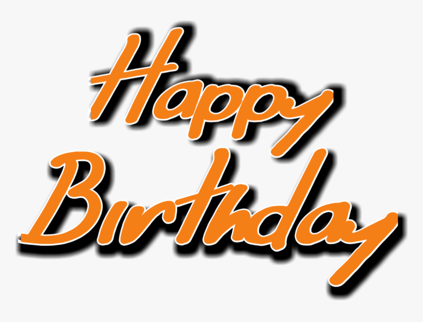 Happy Birthday Text - Calligraphy, HD Png Download, Free Download