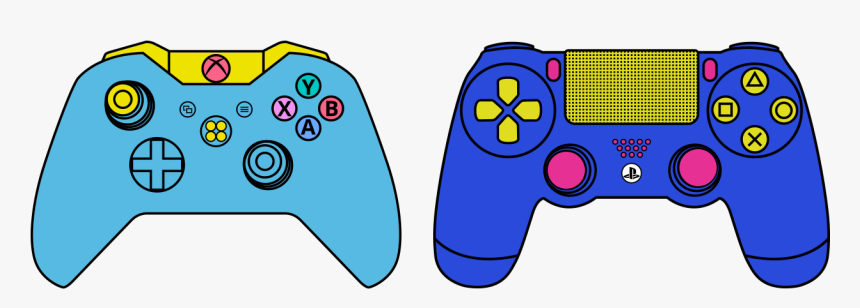 Video Game Clipart Ps4 Remote Clip Art Games Ps4 Controller Hd Png Download Kindpng