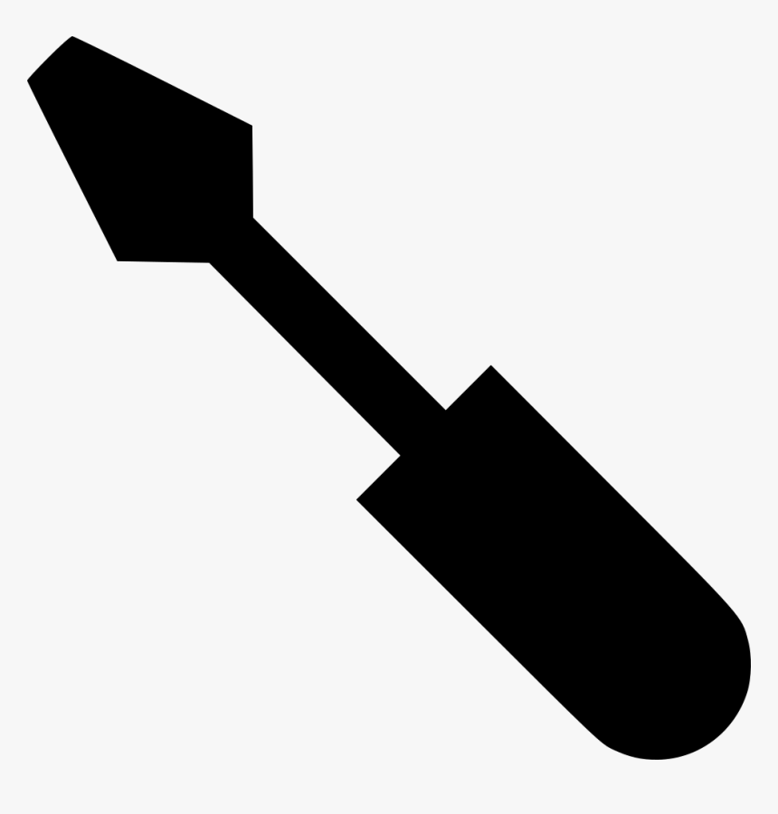 Silhouette Of A Screw Driver , Png Download - Icon Svg Screwdriver, Transparent Png, Free Download