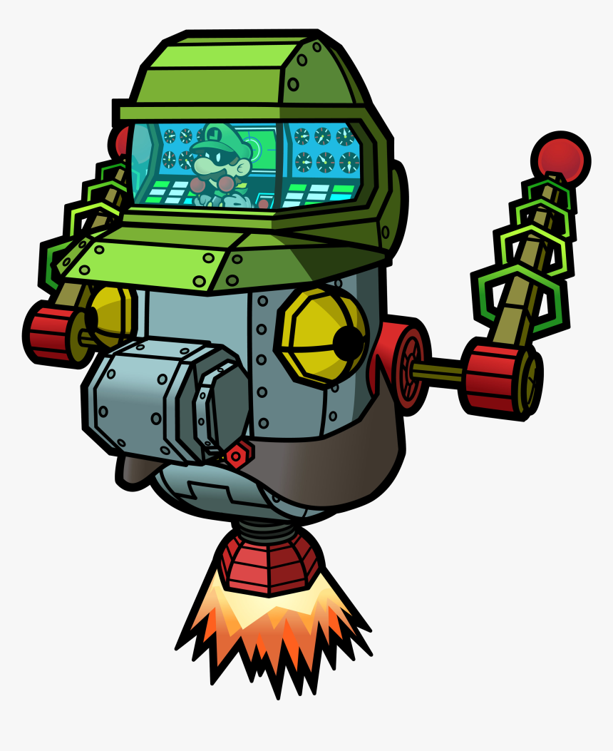 Super Paper Mario Mr L & Brobot , Png Download - Brobot Super Paper Mario, Transparent Png, Free Download