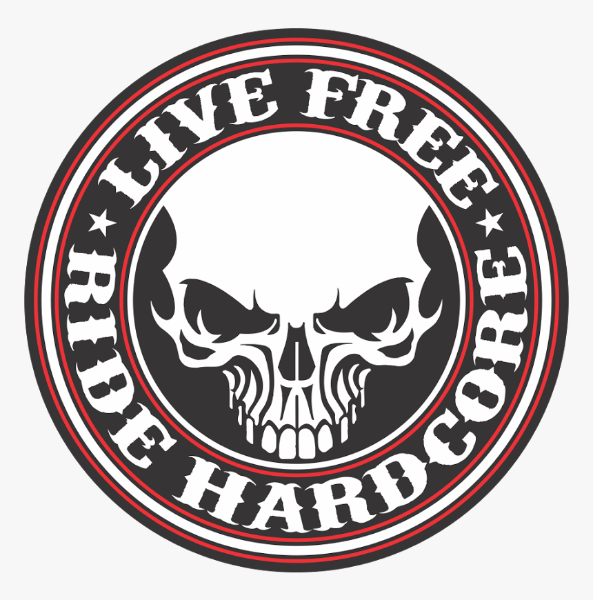 Live Free Ride Hardcore Logo, Live Free Ride Hardcore - Emblem, HD Png Download, Free Download