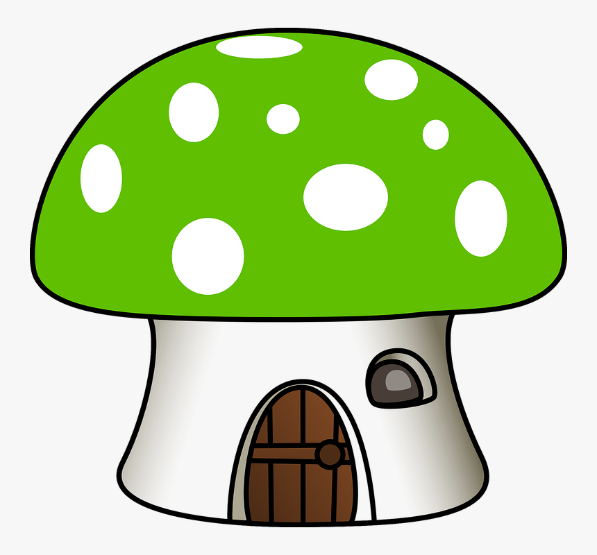 Mushroom Clipart Mushroom House - Cartoon Mushroom Houses, HD Png Download, Free Download