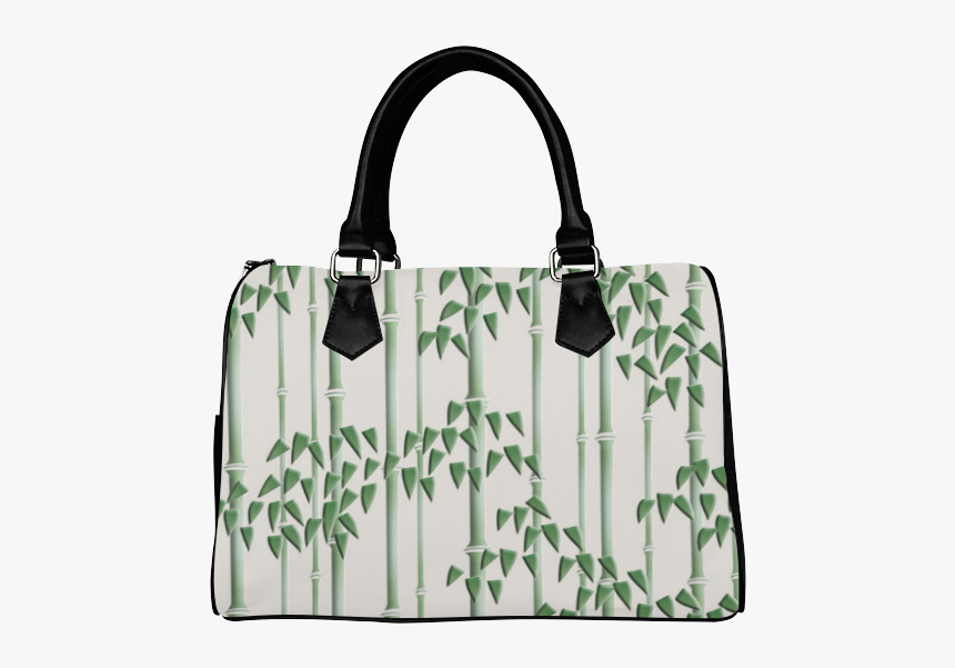 Elegant Green Bamboo Japanese Pattern Boston Handbag - Handbag, HD Png Download, Free Download