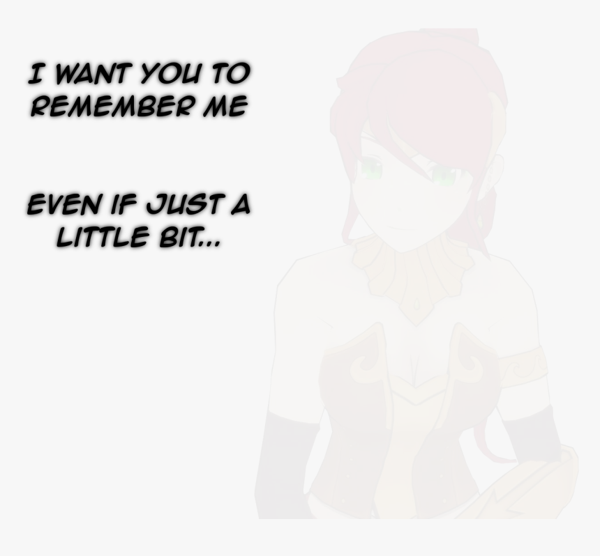 I Want You To Remember Me Even If Just A Little Bit - Sketch, HD Png Download, Free Download