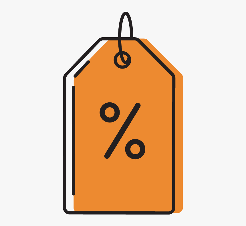 Orange Price Tag Icon - Sign, HD Png Download, Free Download