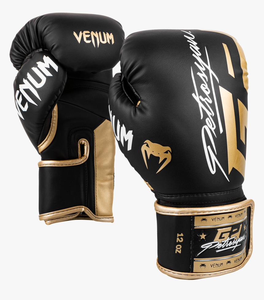 Venum Petrosyan Boxing Gloves Black Gold - Venum Mma, HD Png Download, Free Download