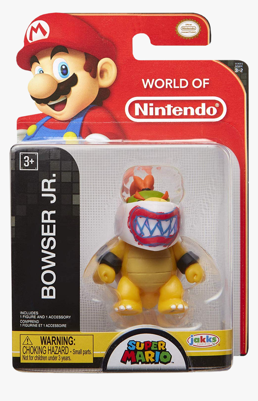 Super Mario - Bowser Jr - 2 - 5” Mini Figure - World Of Nintendo Super Mario, HD Png Download, Free Download