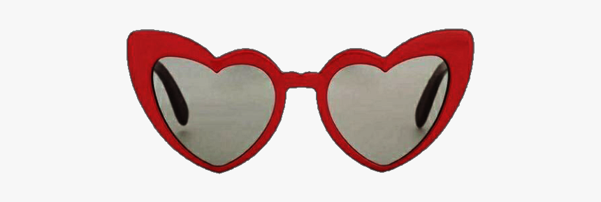 #aesthetic #sunglasses #heart #red #vintage - Heart Shaped Vintage Sunglasses, HD Png Download, Free Download