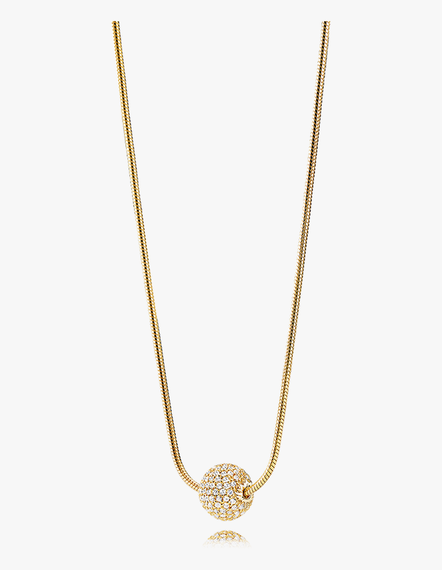 White Diamonds In 18k Yellow Gold - Necklace, HD Png Download, Free Download