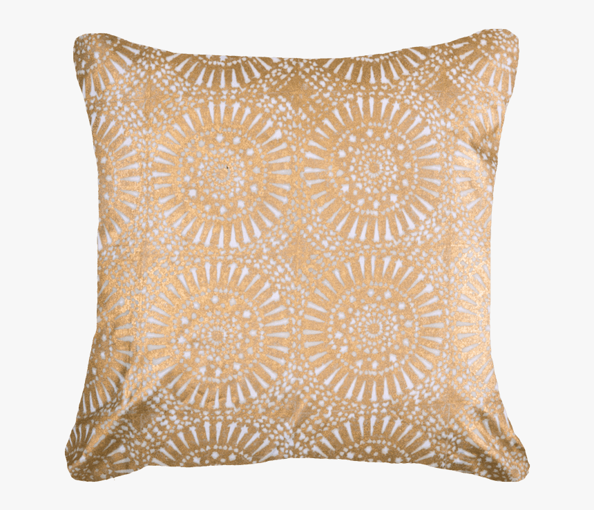 Sphere Print Gold Lounge Cushion 50 X 50 Cm - Cushion, HD Png Download, Free Download