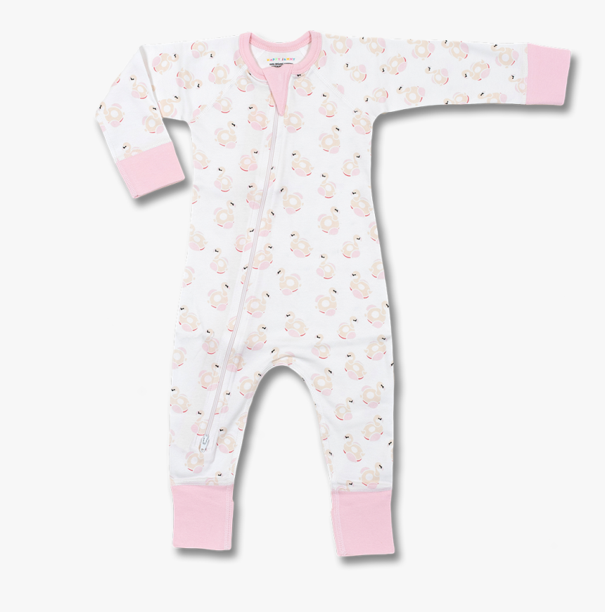 Flamingos Zip Romper - Polka Dot, HD Png Download, Free Download