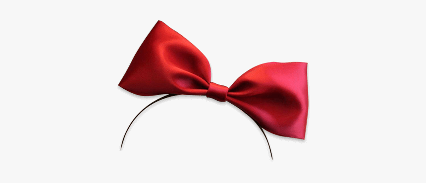 #bow #red #headband - Satin, HD Png Download, Free Download