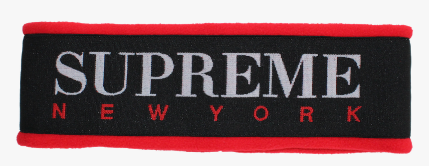 Transparent Supreme Headband - Label, HD Png Download, Free Download