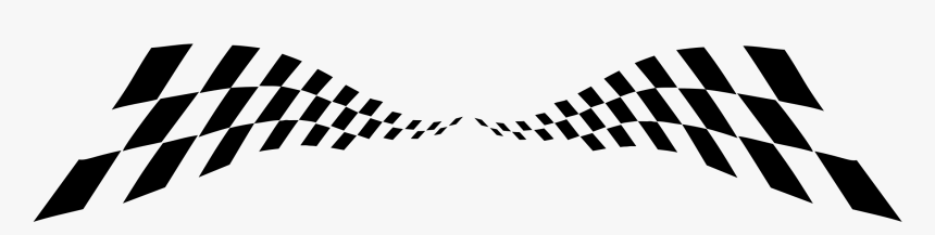 Checkered Wave Logo Black And White - Transparent Checkered Line Png, Png Download, Free Download