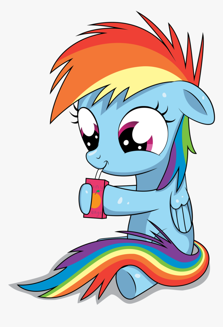 Rainbow Dash Pinkie Pie Rarity Twilight Sparkle Pony - Rainbow Dash Cute My Little Pony, HD Png Download, Free Download