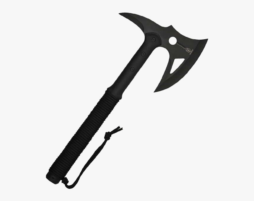 Black Paracord Tactical Battle Axe - One Handed Battle Axe Modern, HD Png Download, Free Download