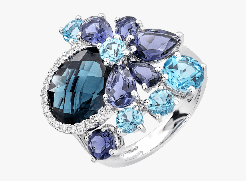 London Blue Topaz Ring , Png Download - Inel Topaz London Blue, Transparent Png, Free Download