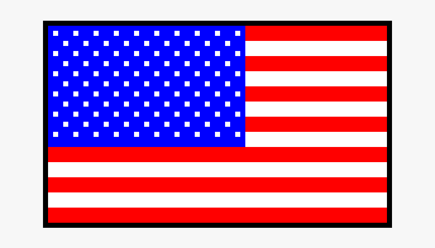 Us Flag Pixel Art, HD Png Download, Free Download