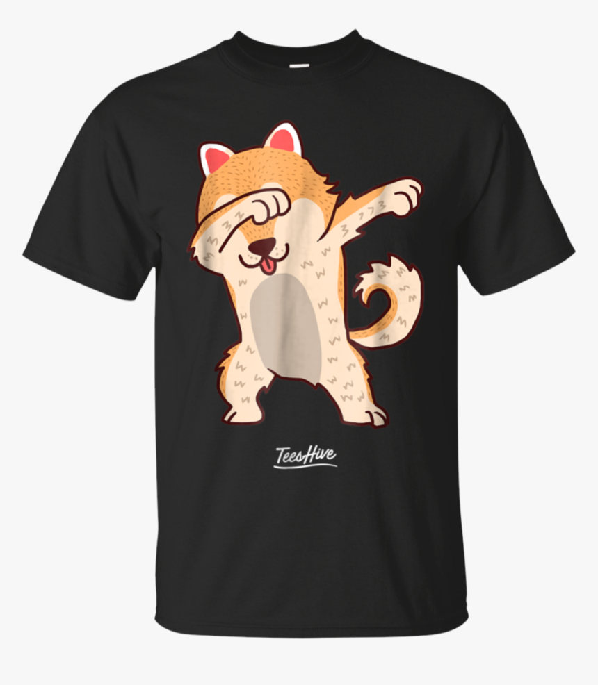 Cute Dabbing Shiba Inu Dog Shiba Inu Dab Dog Meme T-shirt - T-shirt, HD Png Download, Free Download