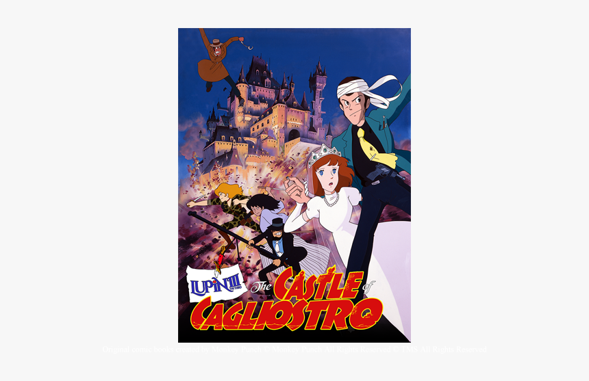 Lupin The Third The Castle Of Cagliostro Poster - Lupin The Third Animated Movie, HD Png Download, Free Download