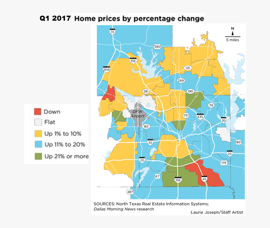 Dfw Home Price Map, HD Png Download, Free Download