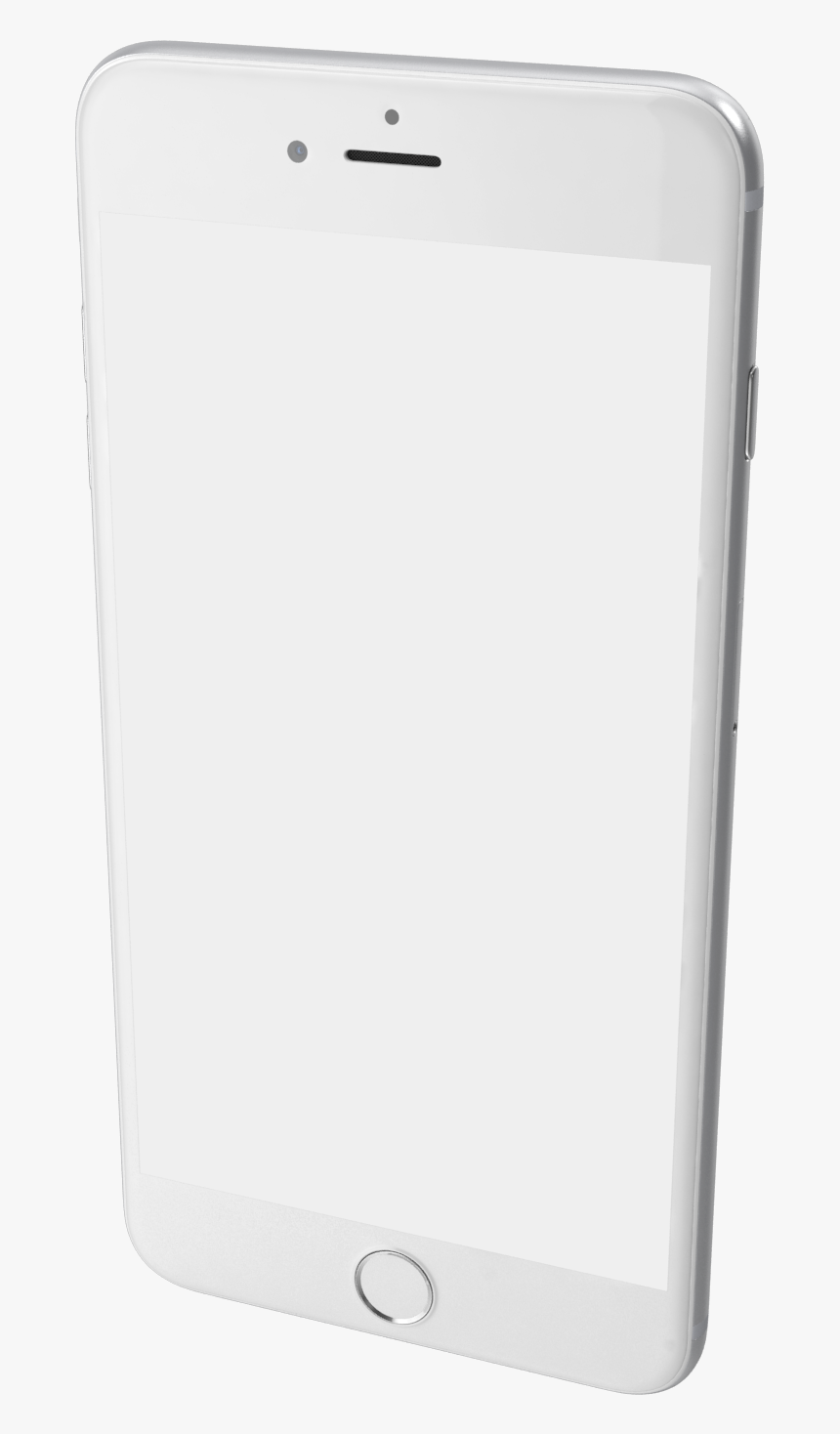 Iphone 6 Plus Silver Png Image - Ivory, Transparent Png, Free Download