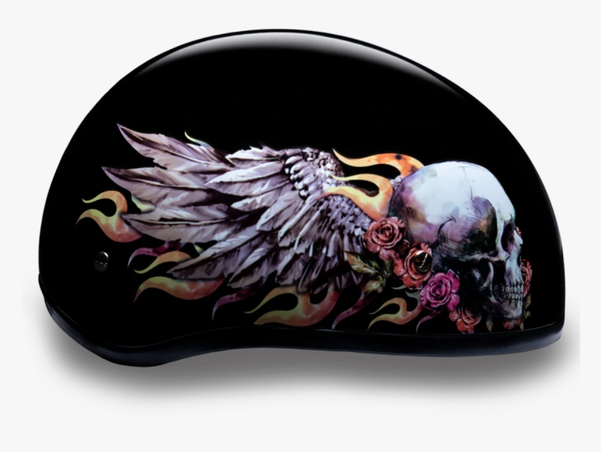 T Skull Wings Cap Helmet"
 Class= - Chrysanths, HD Png Download, Free Download