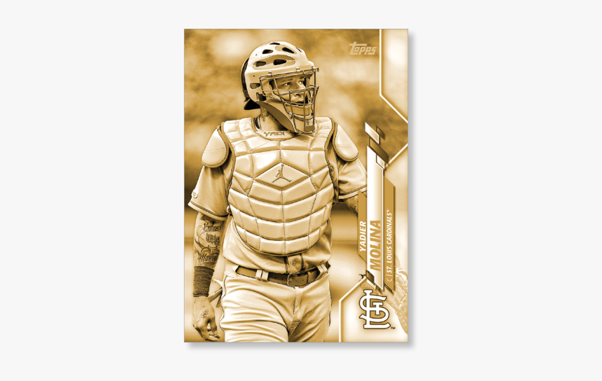 Yadier Molina 2020 Topps Series 1 Base Card Short Prints - Yadier Molina Blue Gear, HD Png Download, Free Download