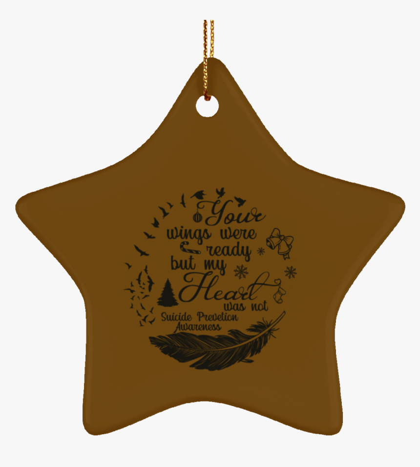 Suicide Prevention Awareness Star Ornament Merry Christmas - Christmas Rick Grimes, HD Png Download, Free Download